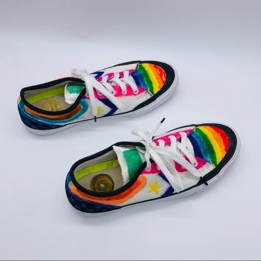 CONVERSE AARON HERRINGTON CANVAS SNEAKERS WITH 2 STARS SIZE M6/W8 - Picture 12 of 15